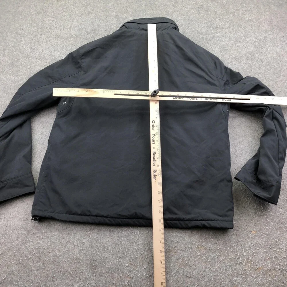 Polo Ralph Lauren Jacket Mens Large Black Softshell Windbreaker Full Zip Lined